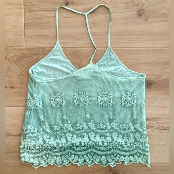 Forever21 Seafoam Green Top Size M - Picture 2 of 6